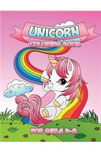 Unicorn Coloring Book for Girls 4-8
