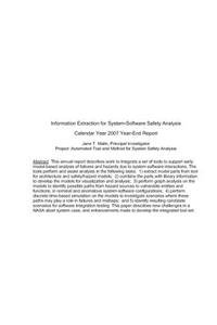 Information Extraction for System-Software Safety Analysis