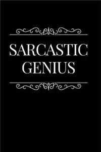 Sarcastic Genius: 110-Page Blank Lined Journal Office Boss Coworker Gag Gift Idea