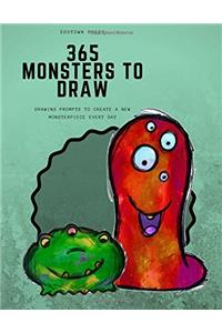 365 Monsters to Draw: Drawing Prompts to Create a New Monsterpiece Every Day