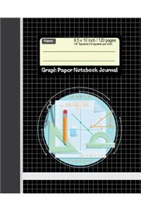 Graph Paper Notebook Journal 8.5 x 10 Inch 120 pages