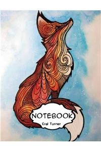 Notebook Journal : Fox 02: Pocket Notebook Journal Diary, 120 pages, 8.5 x 11 (Dot-Grid,Graph,Lined,Blank Notebook Journal)
