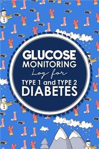 Glucose Monitoring Log for Type 1 and Type 2 Diabetes