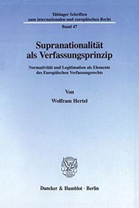 Supranationalitat ALS Verfassungsprinzip