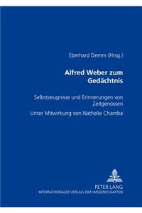 Alfred Weber Zum Gedaechtnis