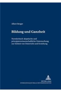 Bildung Und Ganzheit