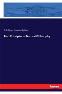 First Principles of Natural Philosophy