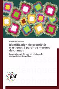 Identification de Propriétés Élastiques À Partir de Mesures de Champs