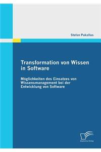 Transformation von Wissen in Software