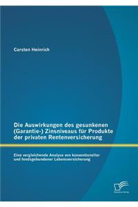 Die Auswirkungen des gesunkenen (Garantie-) Zinsniveaus für Produkte der privaten Rentenversicherung