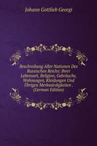 Beschreibung Aller Nationen Des Russischen Reichs