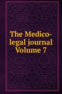 Medico-legal journal Volume 7