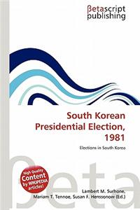 South Korean Presidential Election, 1981