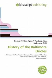 History of the Baltimore Orioles