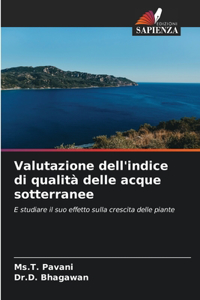 Valutazione dell'indice di qualità delle acque sotterranee