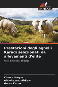Prestazioni degli agnelli Karadi selezionati da allevamenti d'élite