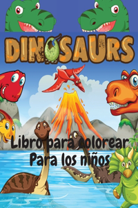 Libro para colorear de dinosaurios para niños