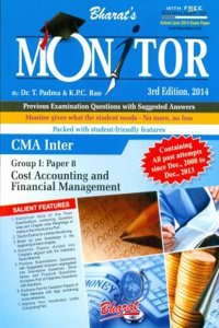 Monitor For Cma Inter, Group I: Paper 8:Cost Accounting And Financial Management