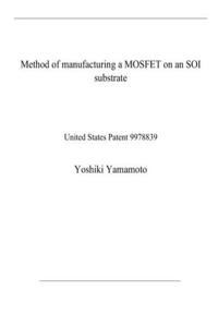 Method of manufacturing a MOSFET on an SOI substrate