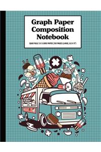 Graph Paper Composition Notebook Quad Rule 5x5 Grid Paper - 150 Sheets (Large, 8.5 x 11