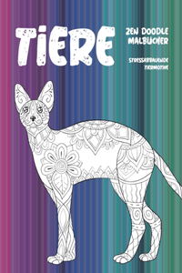 Zen Doodle Malbücher - Stressabbauende Tiermotive - Tiere