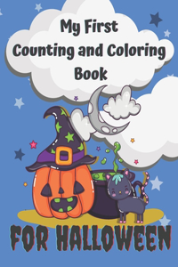 My First Counting and Coloring Book for Halloween