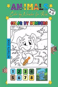 Animals Color by Number for Kids