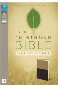 NIV, Reference Bible, Giant Print, Leathersoft, Tan/Brown