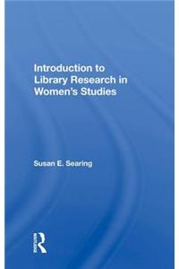 Introduction to Library Research in Women's Studies