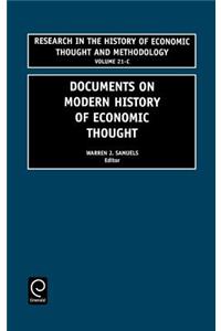 Documents on Modern History of Economic Thought