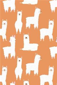 Llamas: College Ruled Notebook Journal, 6x9 Inch, 120 Pages