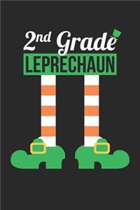 St. Patrick's Day Notebook - 2nd Grade Leprechaun Funny Teacher St Patricks Day - St. Patrick's Day Journal: Medium College-Ruled Journey Diary, 110 page, Lined, 6x9 (15.2 x 22.9 cm)