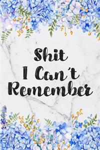 Shit I Can't Remember
