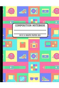 Composition Notebook Graph Paper 4x4