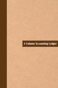 4 Column Accounting Ledger