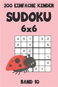 200 Einfache Kinder Sudoku 6x6 Band 10