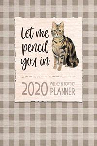 Let Me Pencil You In - Planner 2020 - Weekly and Monthly Diary