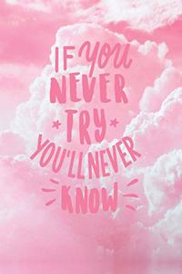 If you never try, you'll never know