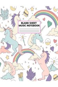 Blank Sheet Music Notebook