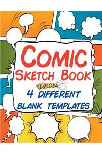 Comic Sketch Book 4 Different Blank Templates