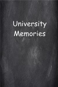 Graduation Journal University Memories Lined Journal Pages