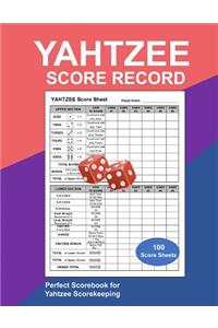 Yahtzee Score Record