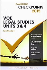 Cambridge Checkpoints VCE Legal Studies Units 3 and 4 2015 and Quiz Me More