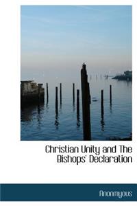 Christian Unity and the Bishops' Declaration