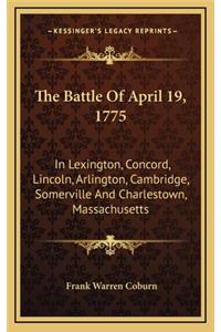 Battle Of April 19, 1775