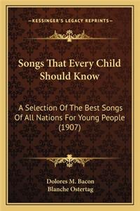 Songs That Every Child Should Know