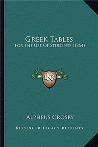 Greek Tables