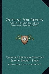 Outline For Review
