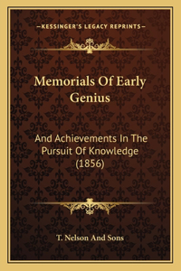 Memorials Of Early Genius
