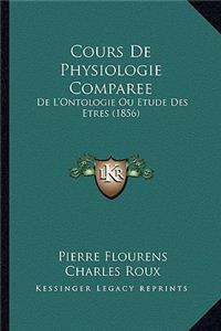 Cours de Physiologie Comparee
